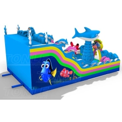 large customized helmet inflatable playground