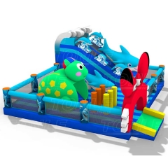 inflatable underwater world marineland playground bounce house castle jumper
