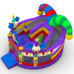 custom children air playground inflatable clown fun city bounce house slide