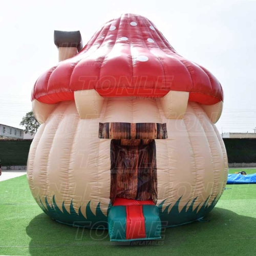 custom cheap inflatable mushroom house bounce house bouncy castle jumper combo