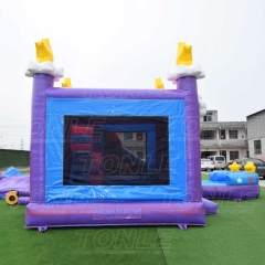 unicorn bouncy castle with slide