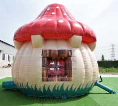 custom cheap inflatable mushroom house bounce house bouncy castle jumper combo