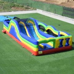 large custom inflatable jungle obstacle course
