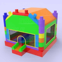 New design custom inflatable blocks bounce house castle for kids for sale