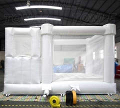 7in1 used inflatable bounce house banner combo water slide for sale