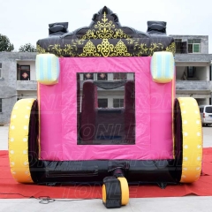 Princess carriage bounce house slide combo