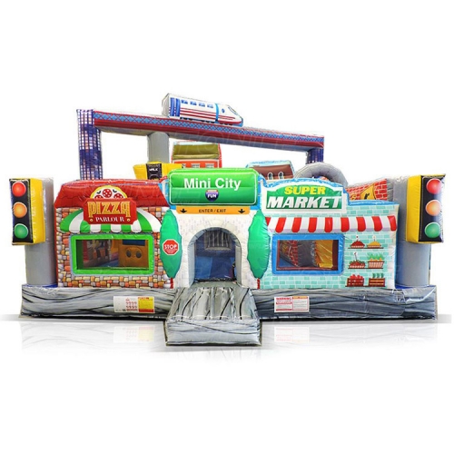 Mini city inflatable amusement center