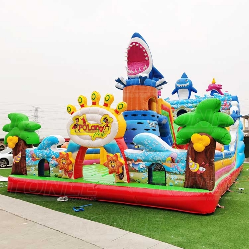 Customized underwater world inflatable playground for sale