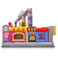 Mini city inflatable amusement center