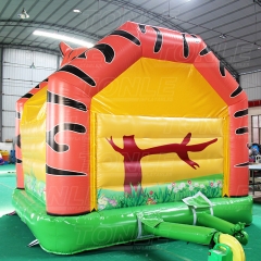 Factory custom inflatable tiger bouncy castle