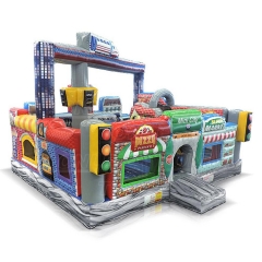 Mini city inflatable amusement center