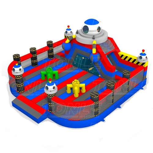 Planet theme inflatable bouncer amusement park