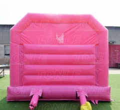 Wholesale cheap inflatable wedding pink bouncy castle