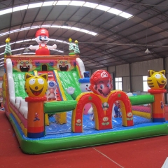 Mario themed children's inflatable playground