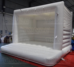 White wedding inflatable bounce house castle
