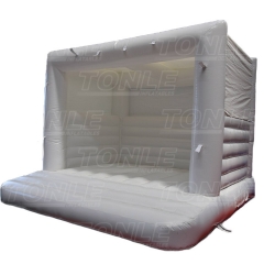 White wedding inflatable bounce house castle