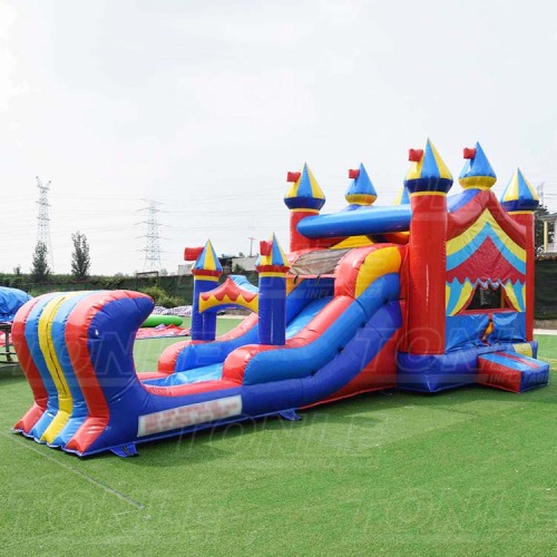 marble inflatable water slide