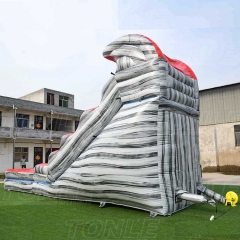 cheap inflatable wave water slide with poll