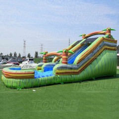 marble inflatable water slide