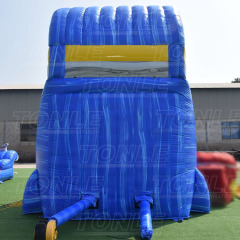 inflatable red marble slide