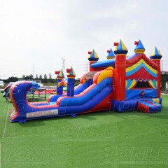 marble inflatable water slide