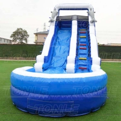 high quality dolphin inflatable water slide wave water slide for sale