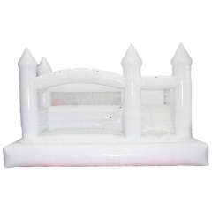 custom white castle inflatable wedding bounce house slide combo with pool for sale