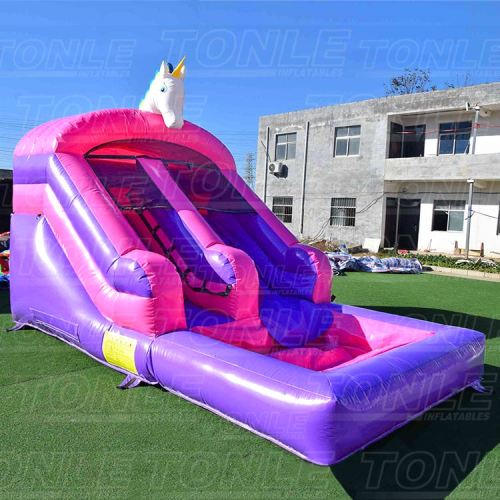 marble inflatable water slide