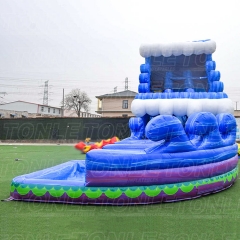 20FT adult and kids large double water slides for sale