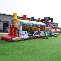 Newly designed 50-foot inflatable Lego movie themed obstacle course challenge