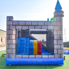 Dragon castle inflatable bouncer, bounce house with slide combo for rental business for sale