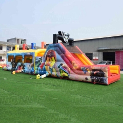 Newly designed 50-foot inflatable Lego movie themed obstacle course challenge