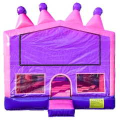 custom inflatable pink princess crown bounce house jumping castle