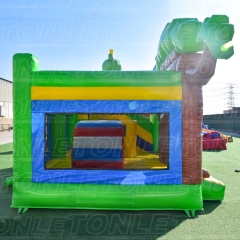 Fairy tale tree theme inflatable bounce house combo children's bouncy castle with slide