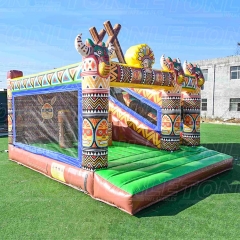 the sea world bouncy castle with slide