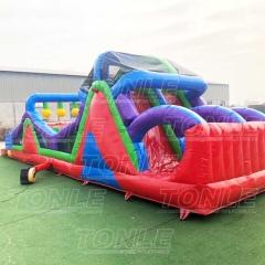 Commercial grade adult children inflatable obstacle course for sale