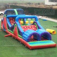 Commercial grade adult children inflatable obstacle course for sale