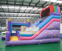 purple unicorn bounce house inflatable bouncer slide combo for sale