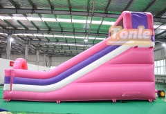 Mickey Mouse Themed Pink Inflatable Dry Slide For Sale