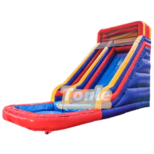 classic inflatable water slide with pool for sale