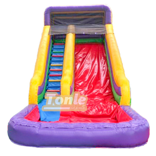 marble inflatable water slide