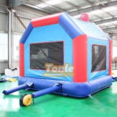 Spiderman themed children's inflatable bounce house jumping castle