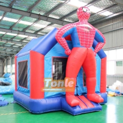 Spiderman themed children's inflatable bounce house jumping castle
