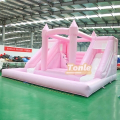 7in1 used inflatable bounce house banner combo water slide for sale