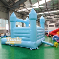 Customizable multi-color wedding bouncy castle water slide combo