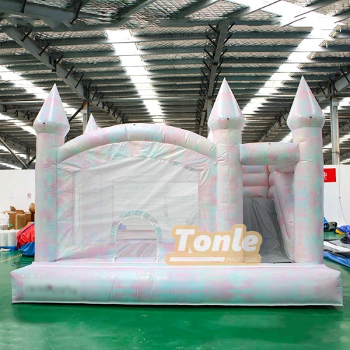 colorful inflatable bounce house slide combo for sale