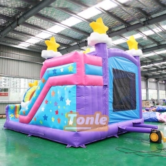 commercial bouncy house jumping castle inflatable unicorn bounce house with slide for sale
