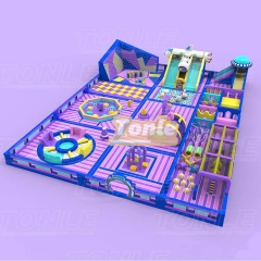 Customized Colorful Purple Children Adult Large Inflatable Playground