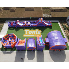 New Design Custom Kids Adult Cheap Inflatable Theme Park Combination Water Slide Bounce House Castle Combo