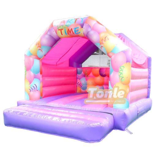 Balloon themed inflatable jumping castle